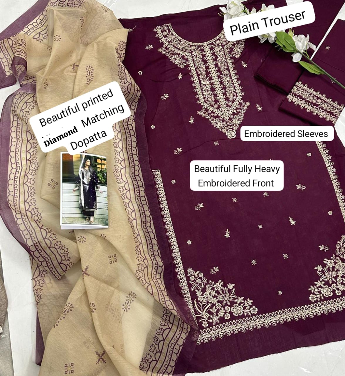BATIK Luxury Lawn Summer Collection 2026 – Heavy Embroidered 3-Piece Suit (Code FC 770038)