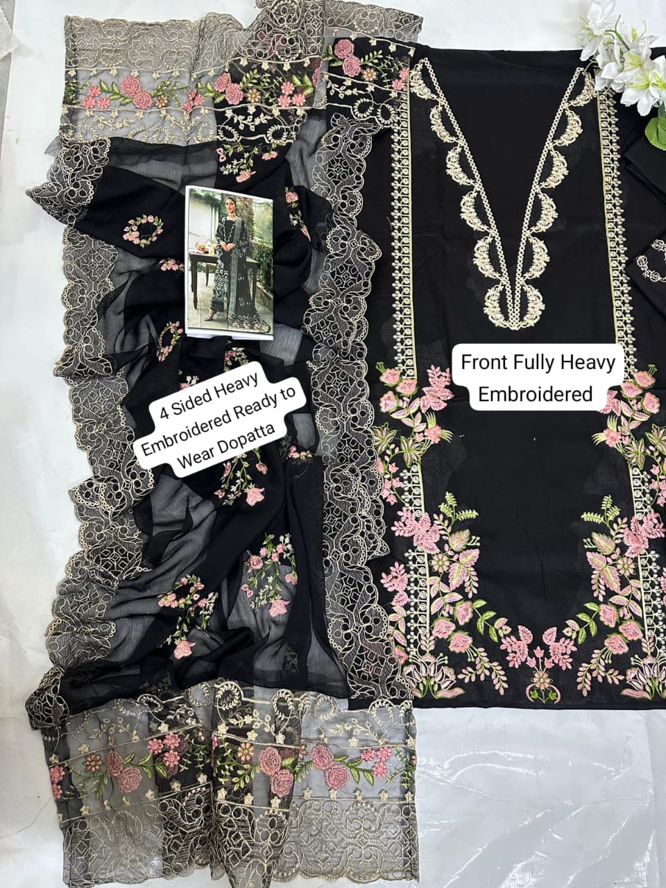 KAHF Luxury Lawn Summer Collection 2026 – Heavy Embroidered 3-Piece Suit (Code FC 770042)