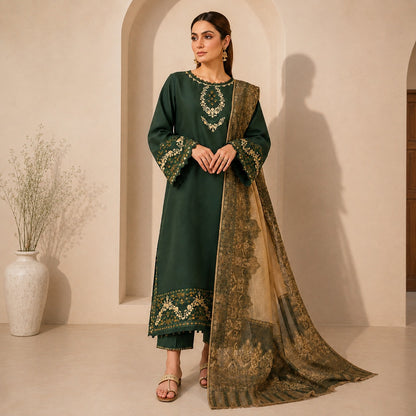 IZEL Luxury Lawn Summer Collection 2026 – Heavy Embroidered 3-Piece Suit