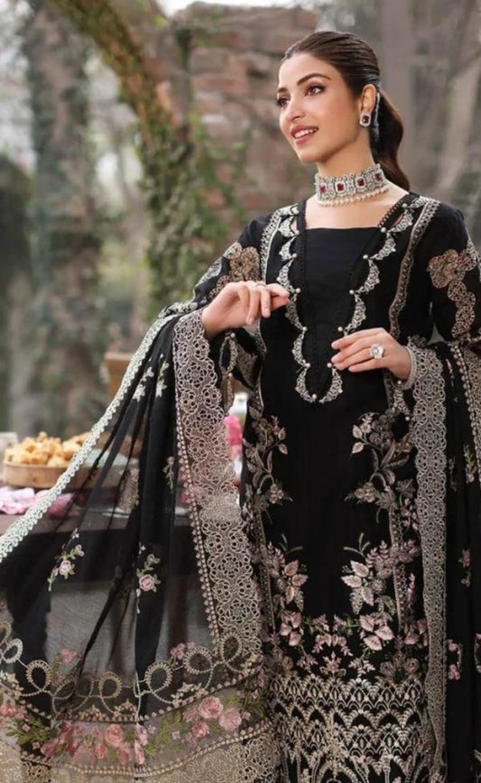 KAHF Luxury Lawn Summer Collection 2026 – Heavy Embroidered 3-Piece Suit (Code FC 770042)