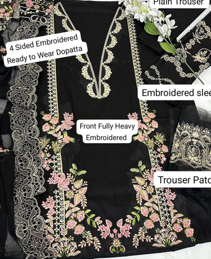 KAHF Luxury Lawn Summer Collection 2026 – Heavy Embroidered 3-Piece Suit (Code FC 770042)