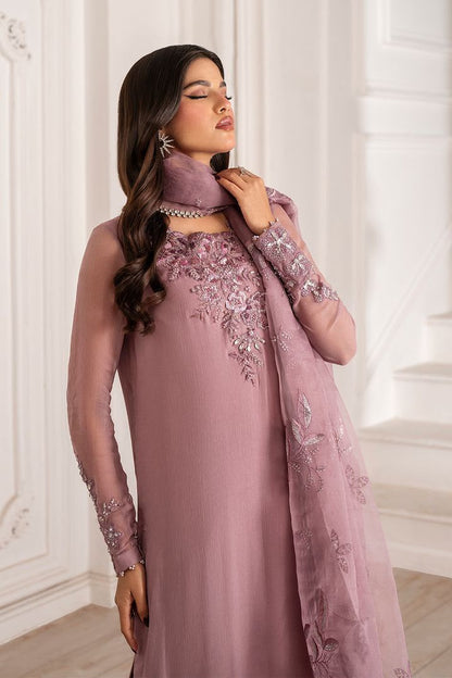 Iznik Master Replica – Heavy Embroidered Chiffon 3-Piece Suit (Adda Work)